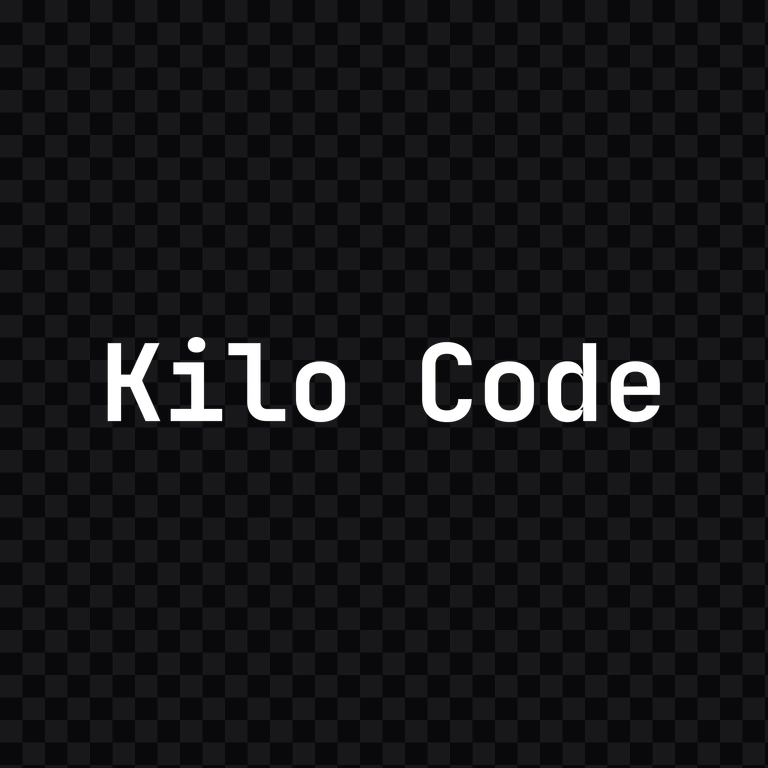 Kilo Code white wordmark PNG