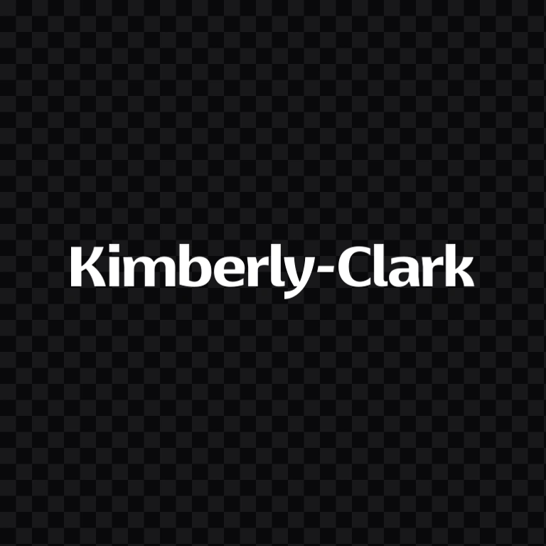 Kimberly-Clark white wordmark SVG