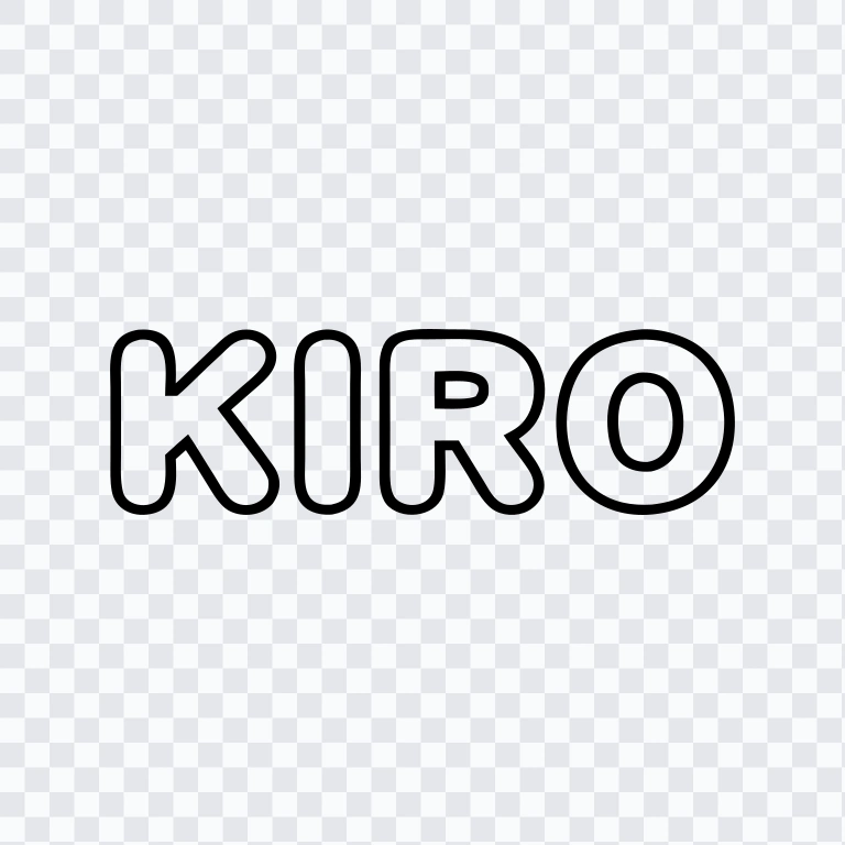 Kiro black wordmark SVG