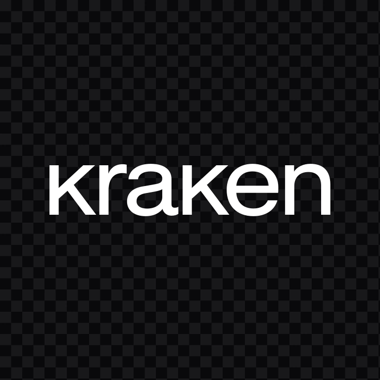 Kraken white wordmark SVG