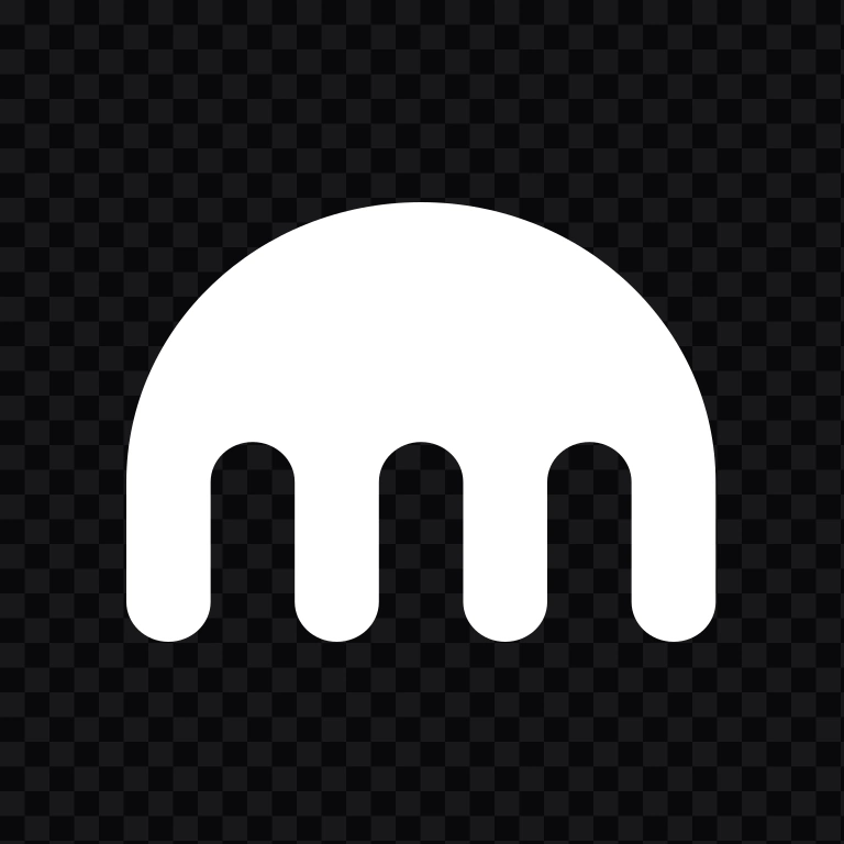 Kraken white icon SVG
