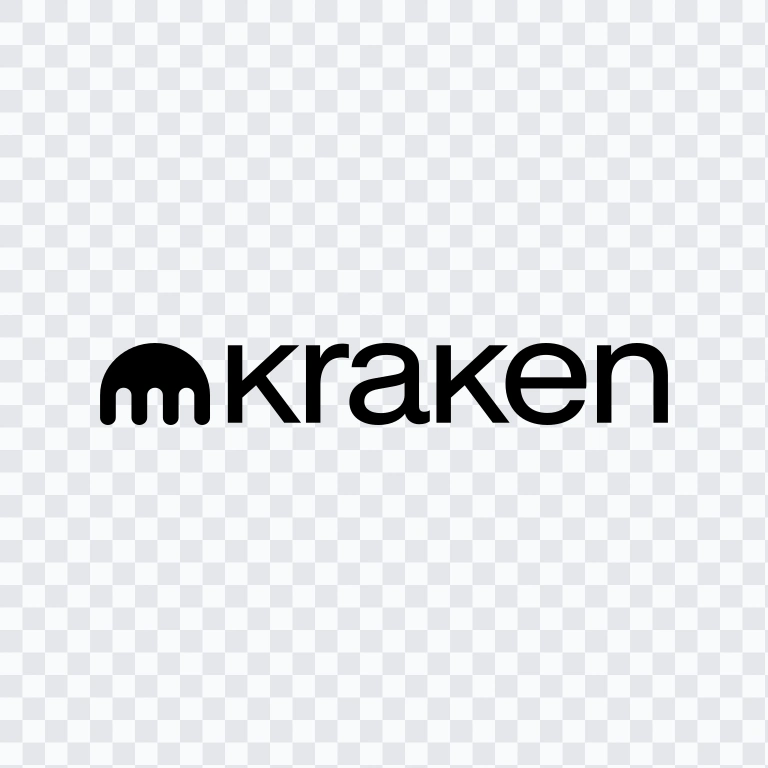 Kraken black logo SVG