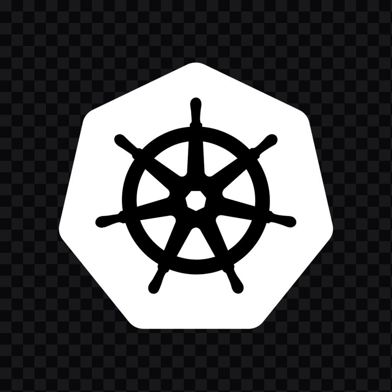 Kubernetes white icon PNG