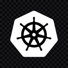 Kubernetes white icon PNG