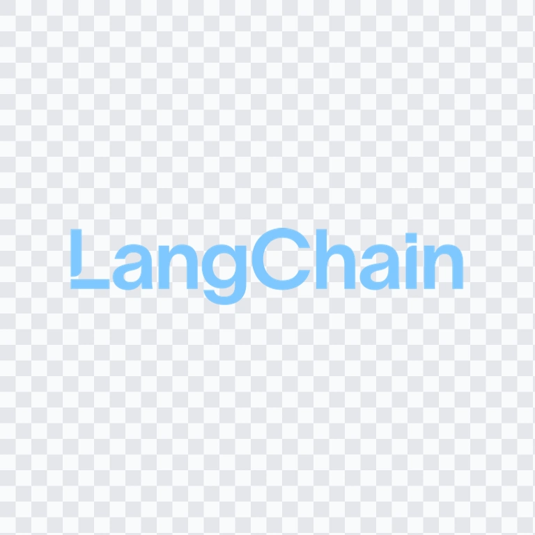 LangChain colored wordmark SVG