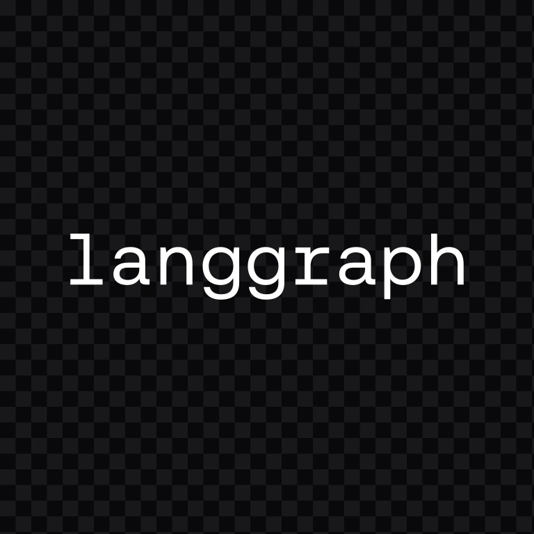 LangGraph white wordmark SVG