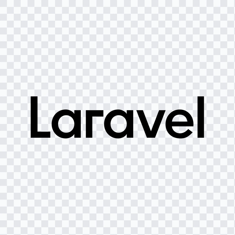 Laravel black wordmark SVG