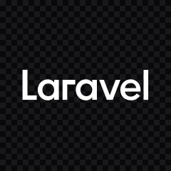 Laravel white wordmark SVG