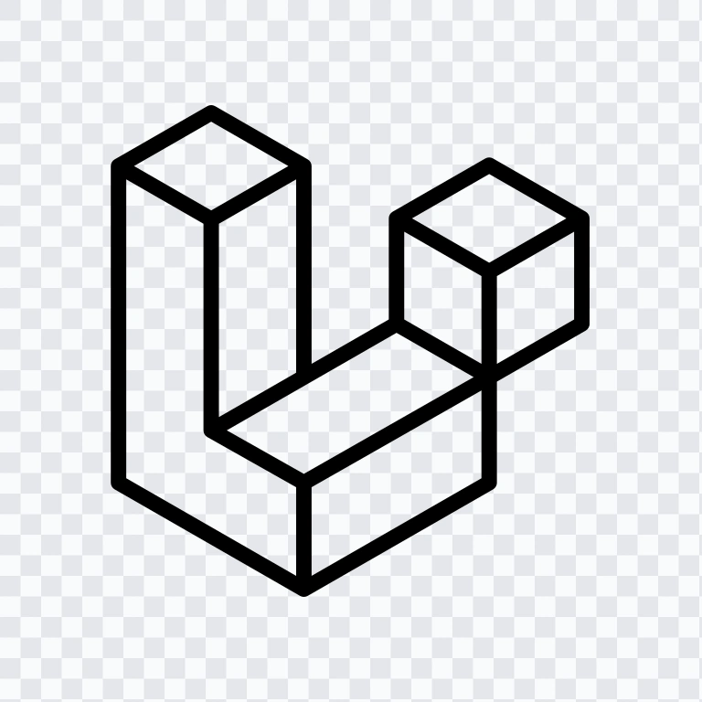 Laravel black icon SVG