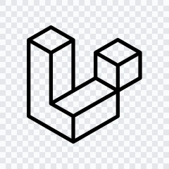 Laravel black icon SVG