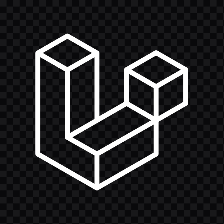 Laravel white icon SVG