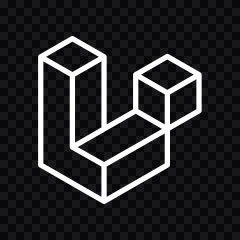Laravel white icon SVG
