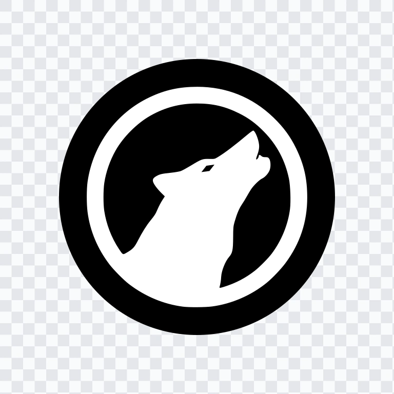 LibreWolf black logo SVG