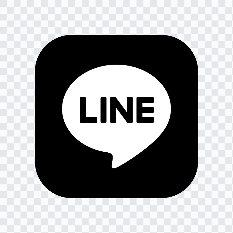 LINE black logo SVG