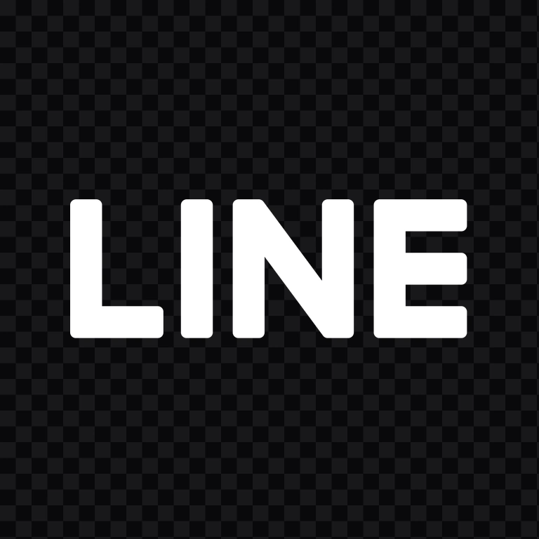 LINE white wordmark PNG