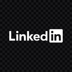 LinkedIn white logo SVG