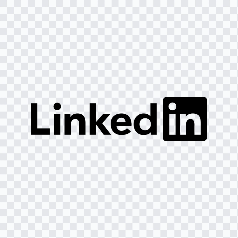 LinkedIn black logo SVG