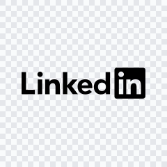 LinkedIn black logo SVG