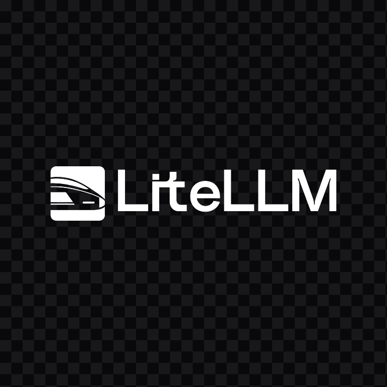 LiteLLM Horizontal white logo SVG