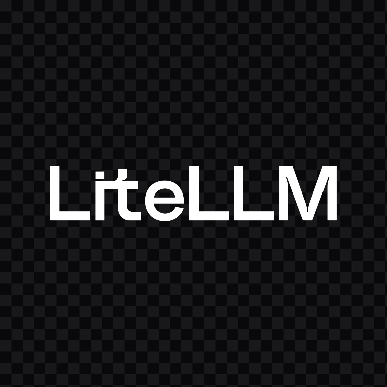 LiteLLM Horizontal white wordmark SVG
