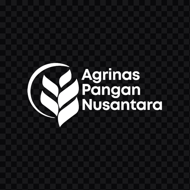 Agrinas Pangan Nusantara white logo PNG