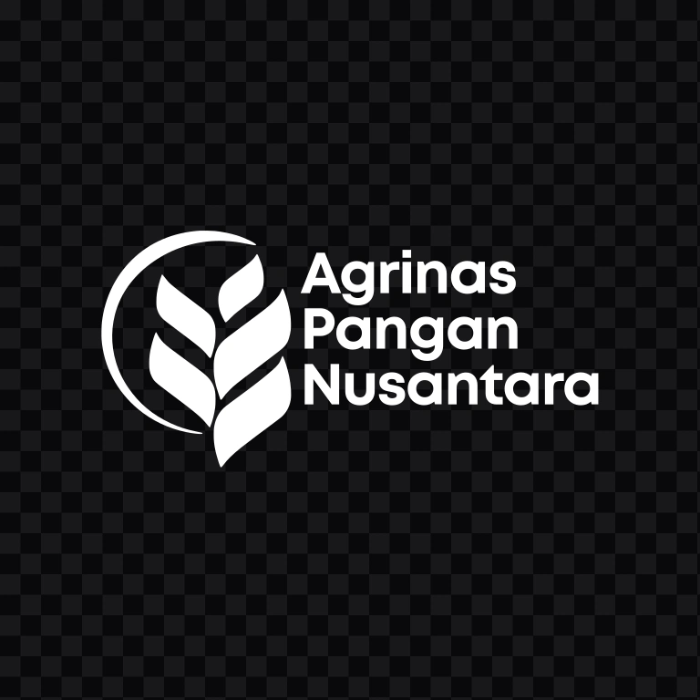 logo Agrinas Pangan Nusantara Horizontal putih SVG