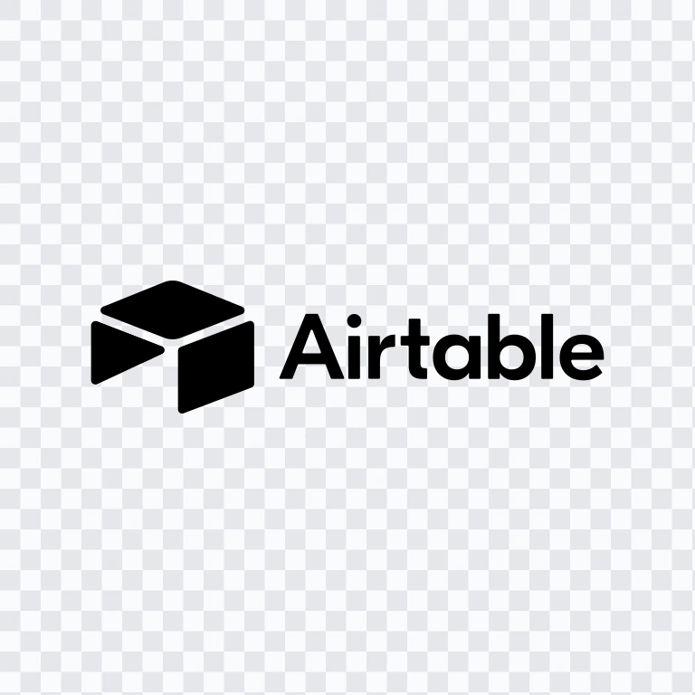 Airtable black logo SVG