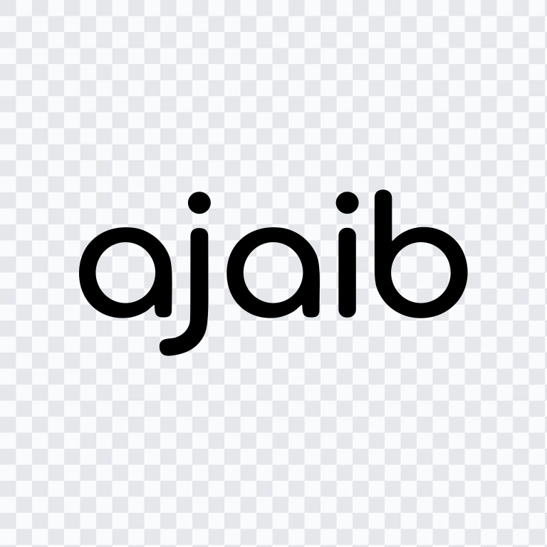 wordmark Ajaib hitam SVG