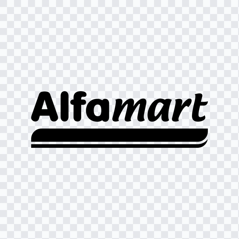 Alfamart black logo PNG