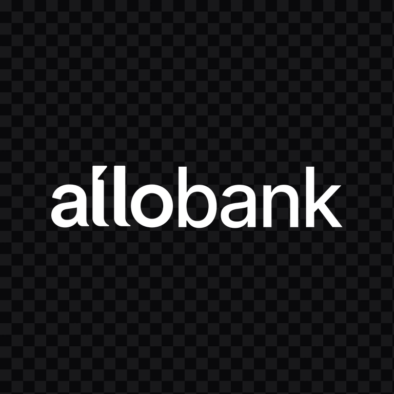 Allo Bank white logo PNG