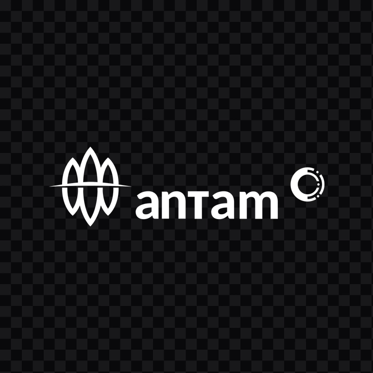 Antam white logo PNG