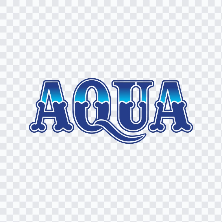 AQUA colored wordmark SVG