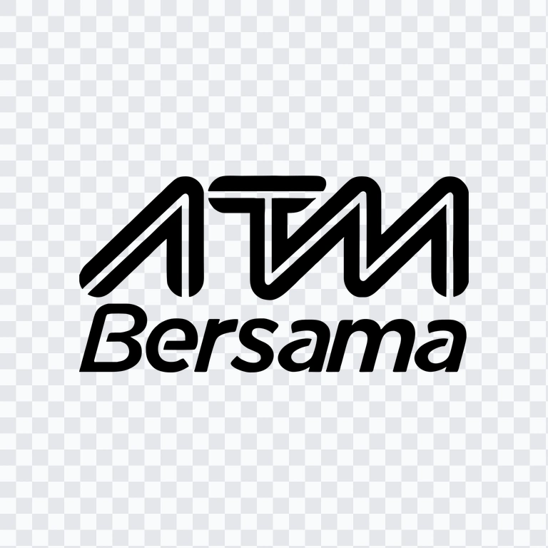 logo ATM Bersama hitam PNG