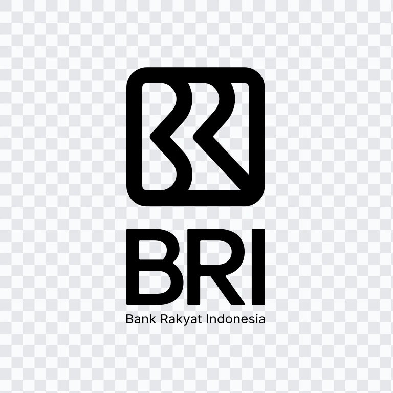 Bank Rakyat Indonesia (BRI) Vertical black logo SVG