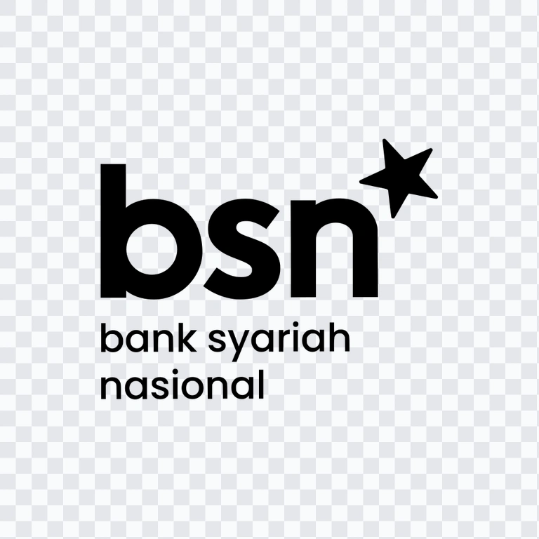 Bank BSN black logo PNG