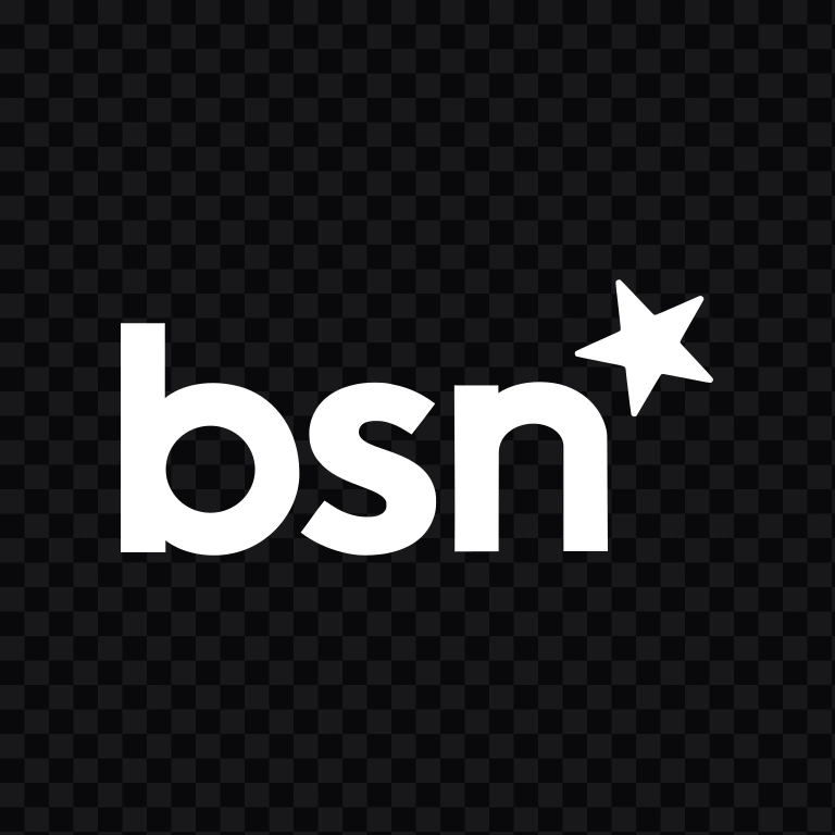 Bank BSN Horizontal Without Full Name white logo SVG