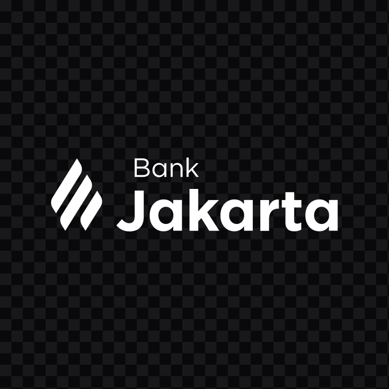 Bank DKI Jakarta Horizontal white logo SVG