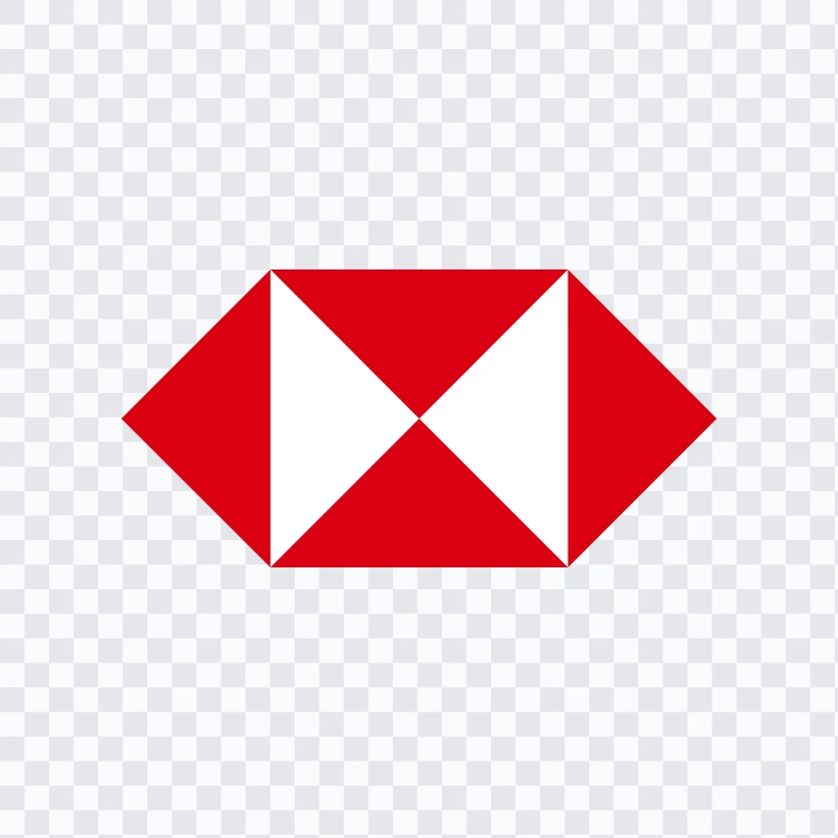 HSBC Bank colored symbol SVG