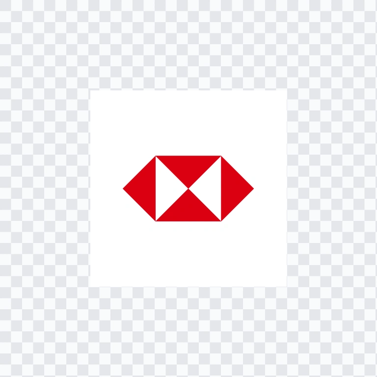 HSBC Bank colored icon PNG
