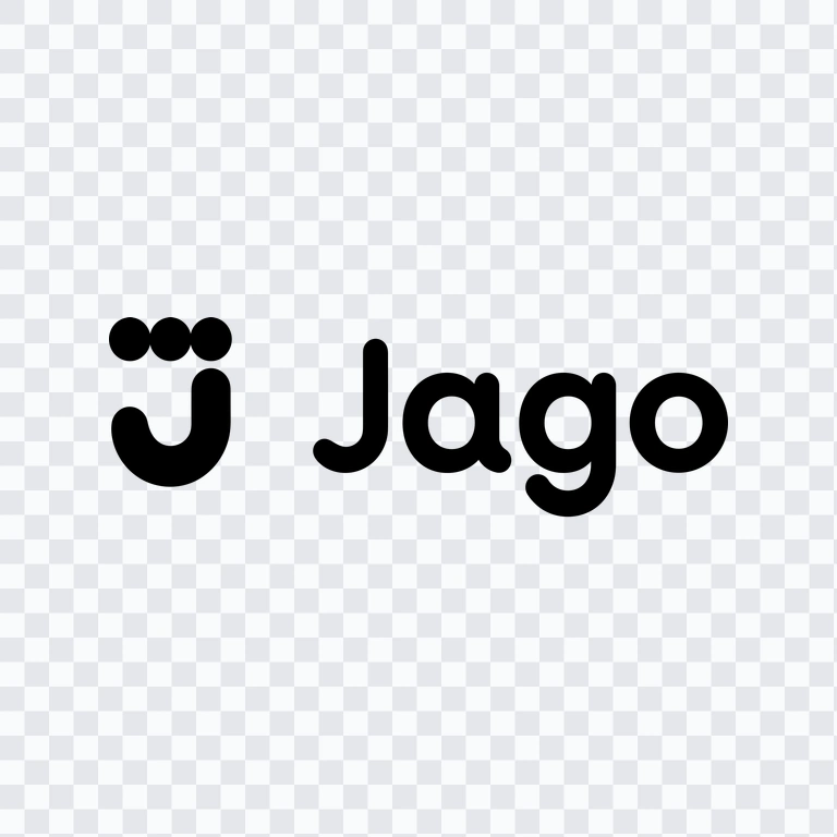 Bank Jago black logo PNG