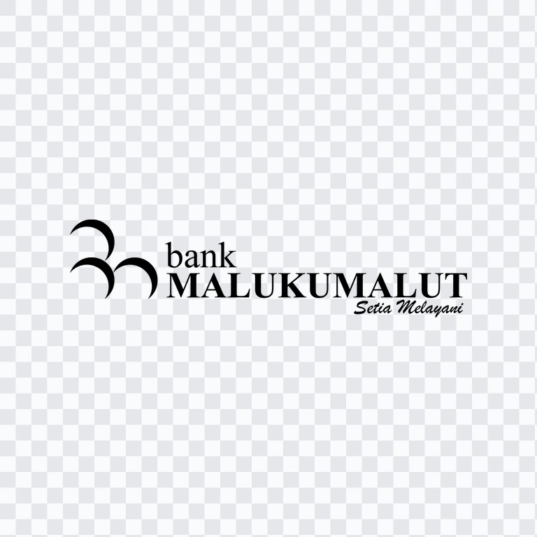 Bank Maluku Malut black logo PNG