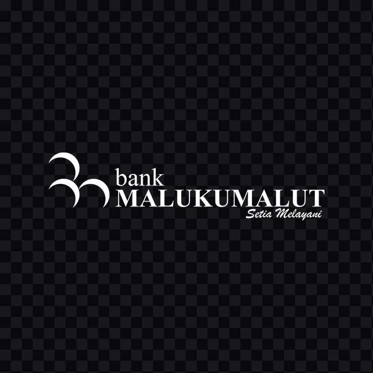 Bank Maluku Malut white logo PNG