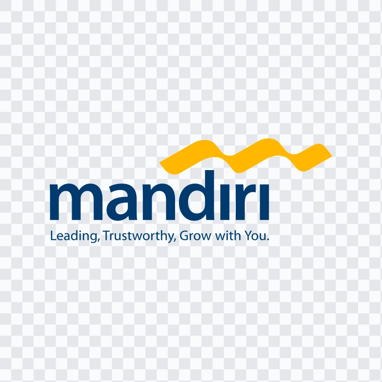 logo Bank Mandiri Dengan Slogan berwarna SVG