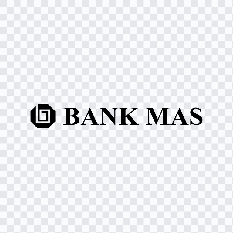 logo Bank MAS hitam SVG