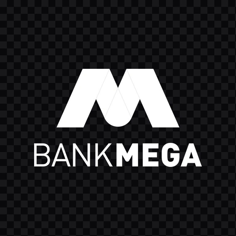 Bank Mega light logo PNG