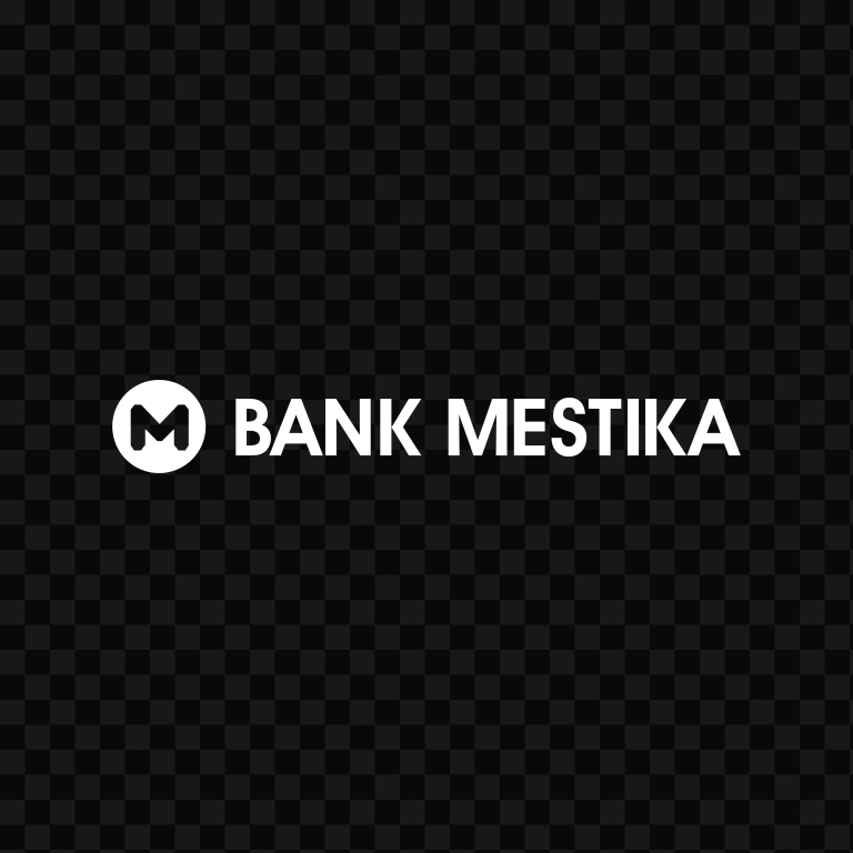 Bank Mestika white logo SVG