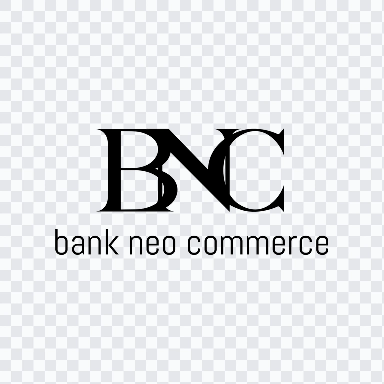 Bank Neo Commerce (BNC) black logo PNG