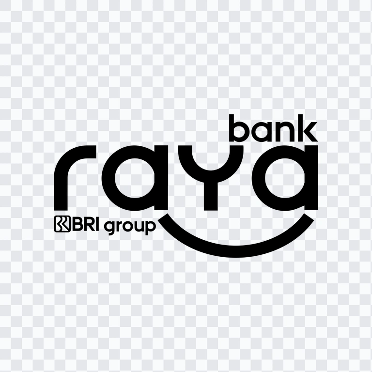 Bank Raya black logo PNG