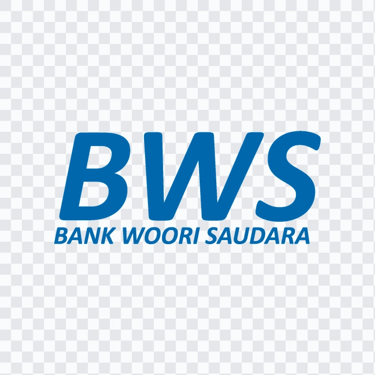 Bank Woori Saudara colored wordmark PNG