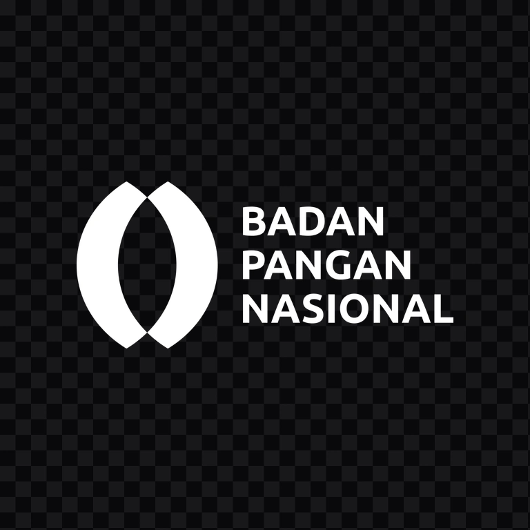 logo Badan Pangan Nasional / Bapanas putih PNG